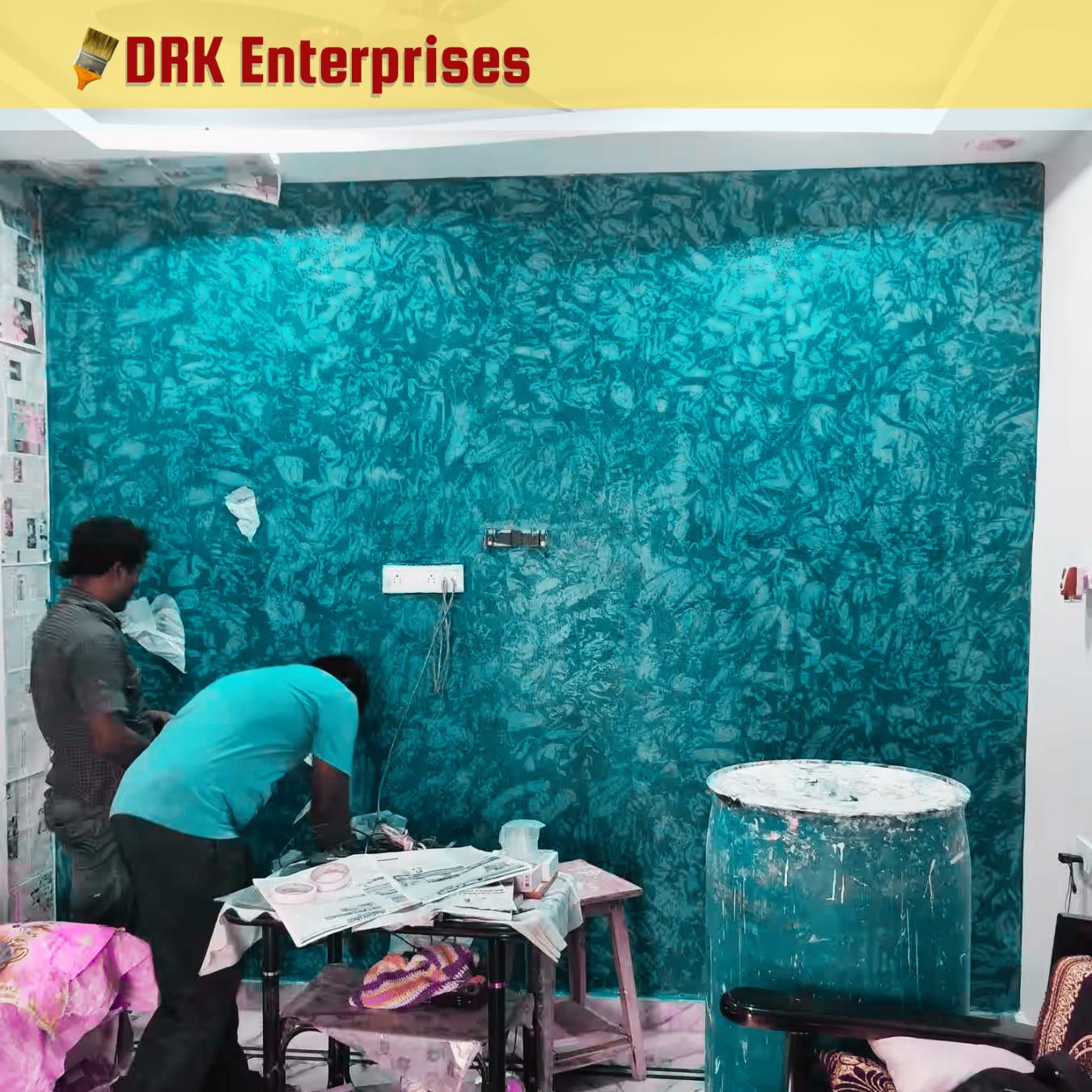 best wall texture painting services  in mumbai_drk enterprises